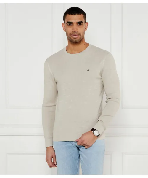 

Свитер Regular fit Calvin Klein, бежевый