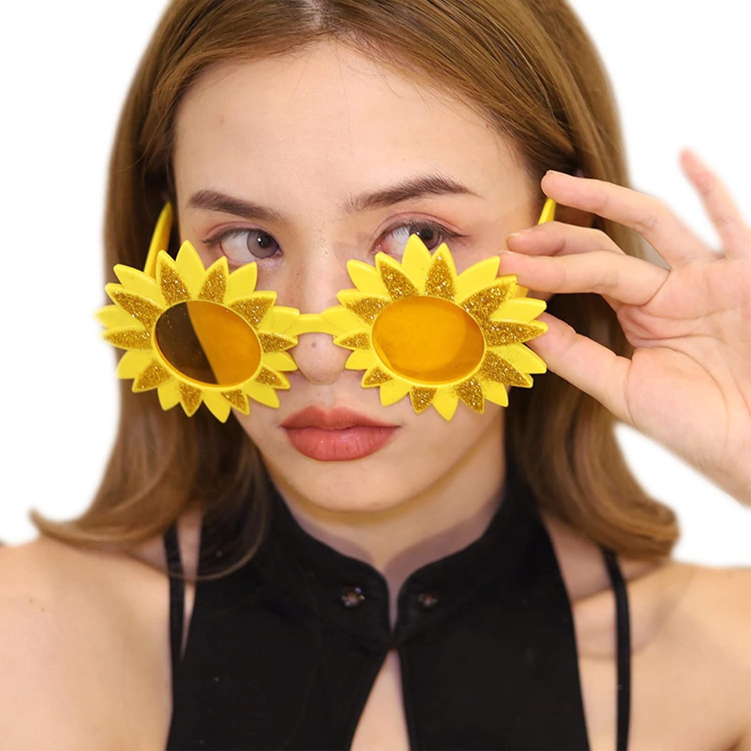 

Большие солнцезащитные очки для девочек и мальчиков, реквизит для фотосессий, в стиле Y2K, для путешествий, в форме ромашки, подарки для девочек, мальчиков и подростков CAZSTYK, 2 Kinds Optional Note: 1