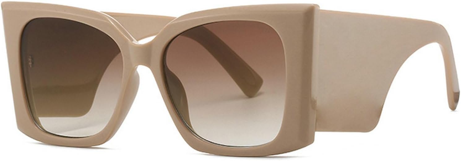 

Спортивные панк-солнцезащитные очки для женщин и мужчин, солнцезащитные очки для женщин 2023 года, роскошные очки большого размера, защитные очки от УФ-излучения UV400 Melrose, Beige