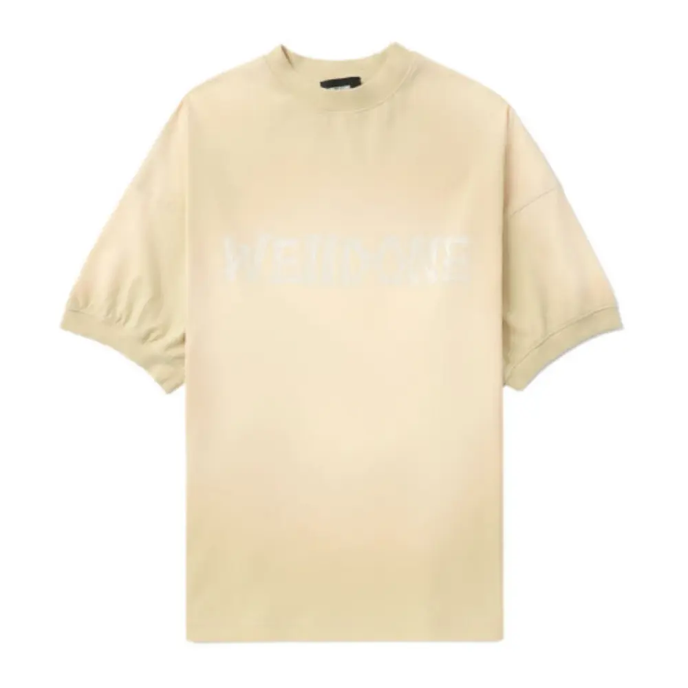 

WE11DONE Футболка Women's Brown Crew Neck Moderate Straight Fit