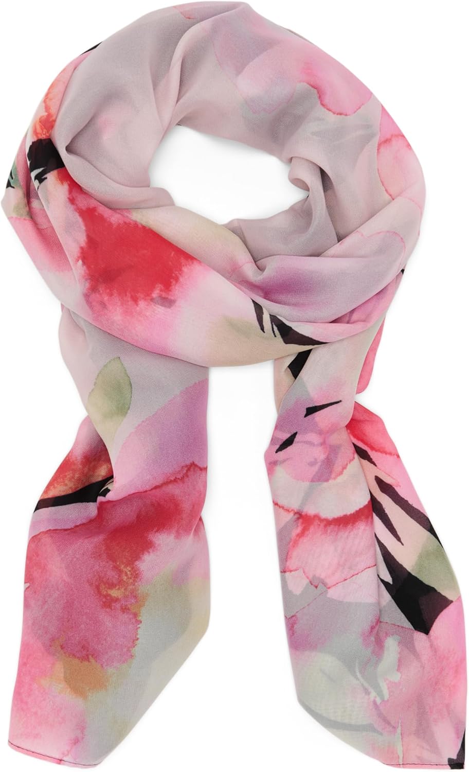 

Женский легкий шарф из шамбре Calvin Klein с узором, Black