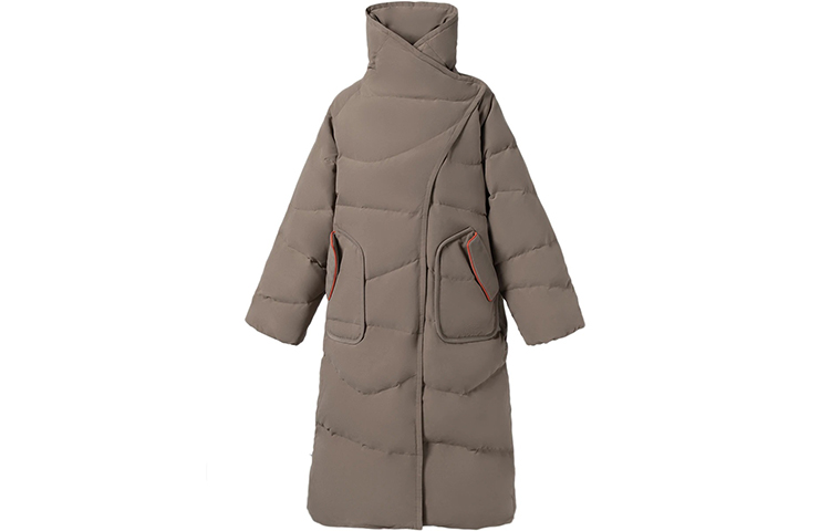 

LiNing Спортивная куртка пуховик женская орехово-коричневая, Walnut Brown