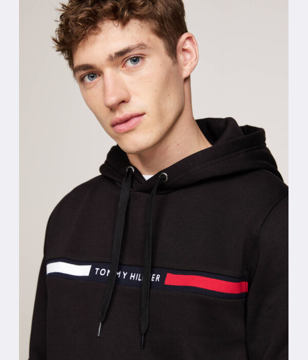 Толстовка мужская Tommy Hilfiger с капюшоном, черный — фото 4