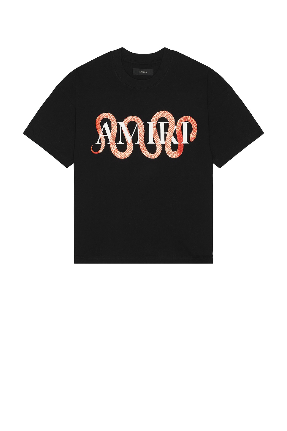 

Змеиная футболка Amiri, черный