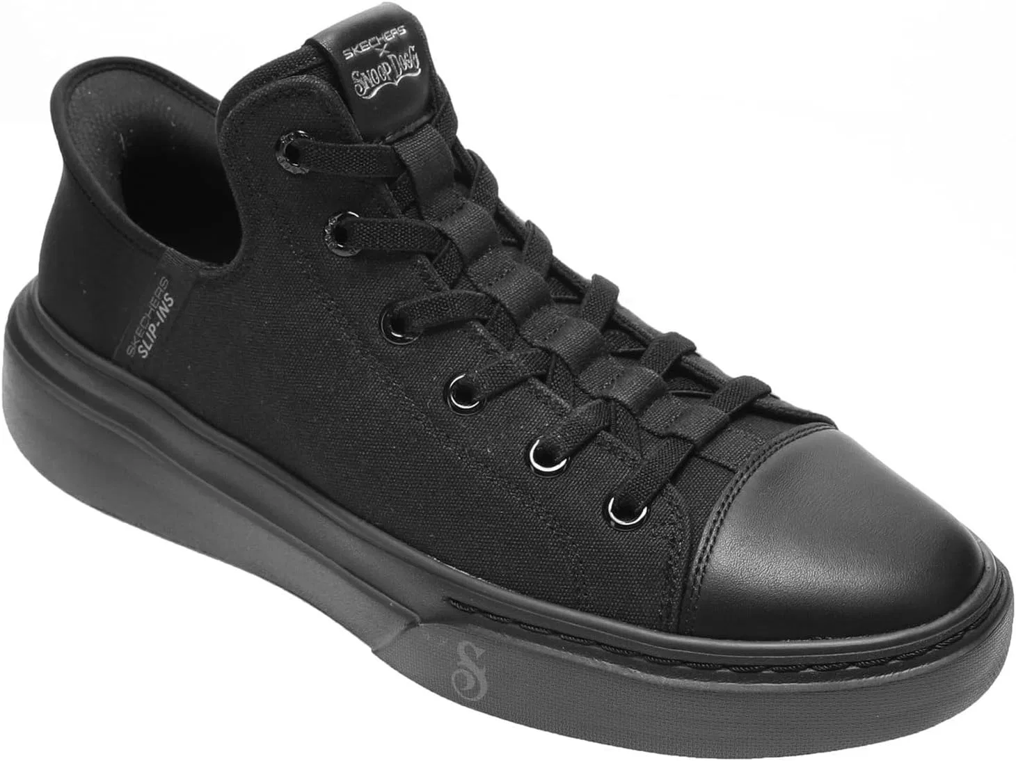 Мужские кроссовки Skechers Slip Ins X Dogg Snoop One Boss Life Canvas Trainers, Black