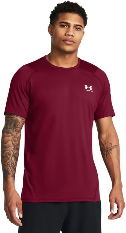

Футболка с коротким рукавом Under Armour Mens Armour HeatGear Fitted, (625) Cardinal/White, Белый, Футболка с коротким рукавом Under Armour Mens Armour HeatGear Fitted, (625) Cardinal/White
