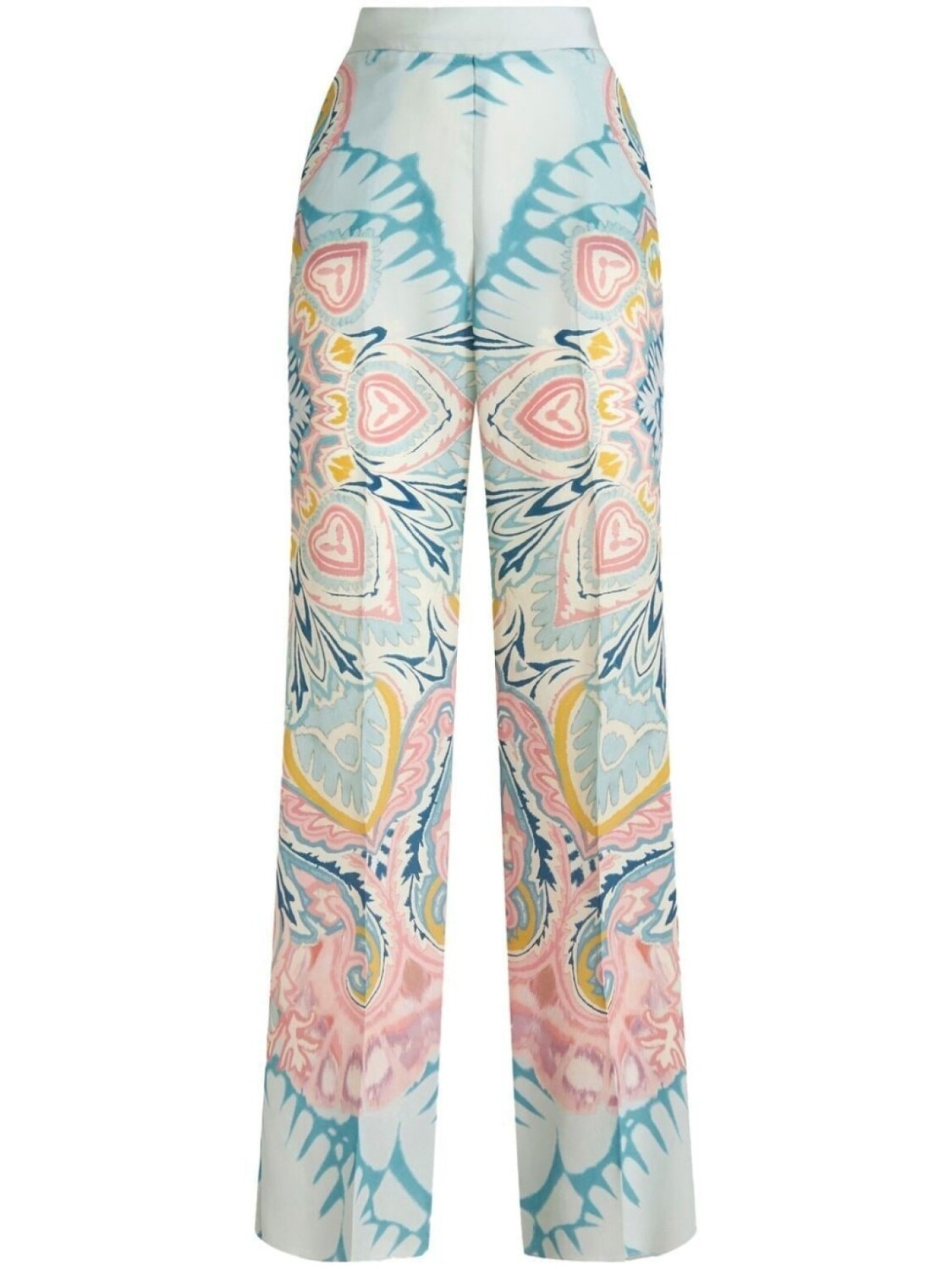 

ETRO атласные брюки с принтом пейсли, синий