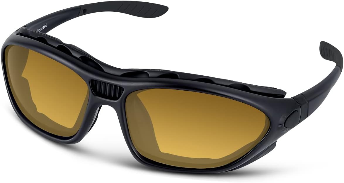 

Поляризованные спортивные солнцезащитные очки BEACOOL для мужчин, женщин и молодежи, для безопасной езды на мотоцикле, вождения, верховой езды, военные очки, тактические очки, Brown