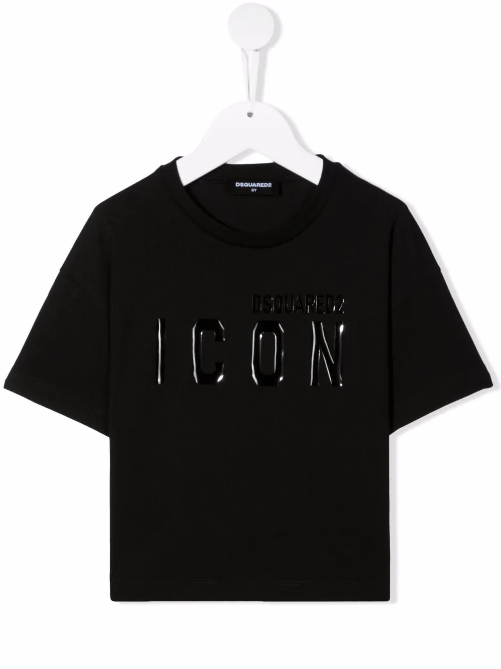 

Футболка с принтом Icon DSQUARED2 KIDS, черный