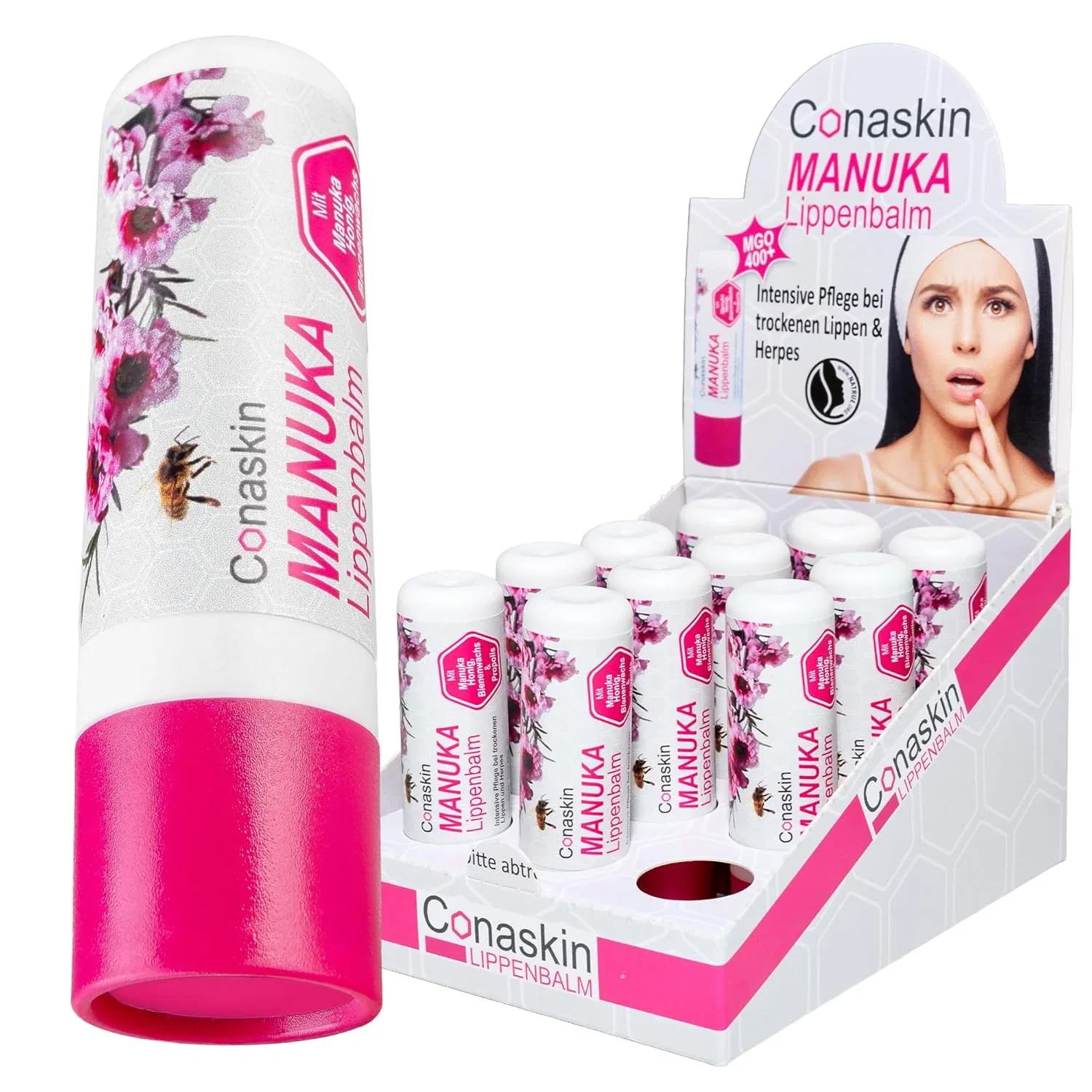 Интенсивный бальзам для губ MANUKA (MGO400), 4.6 г Conaskin