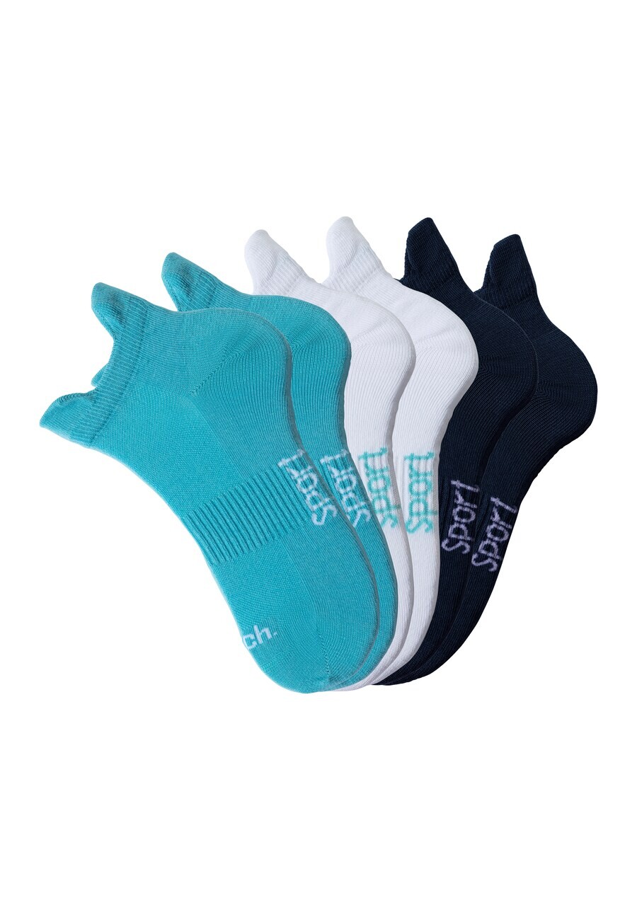 

Спортивные носки BENCH Athletic Socks, цвет turquoise/dark blue/white