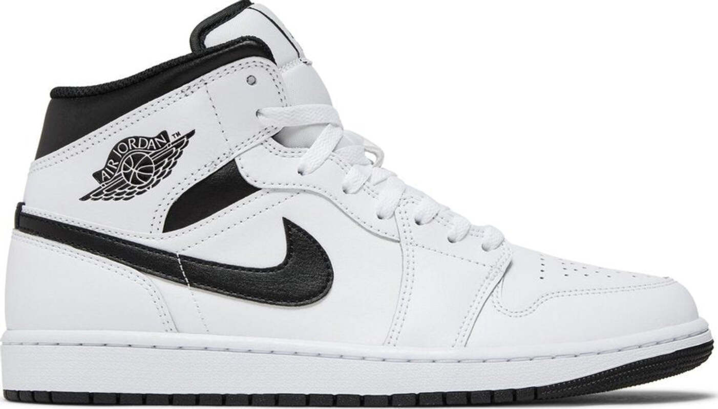 

Кроссовки Jordan 1 Mid Reverse Panda, белый