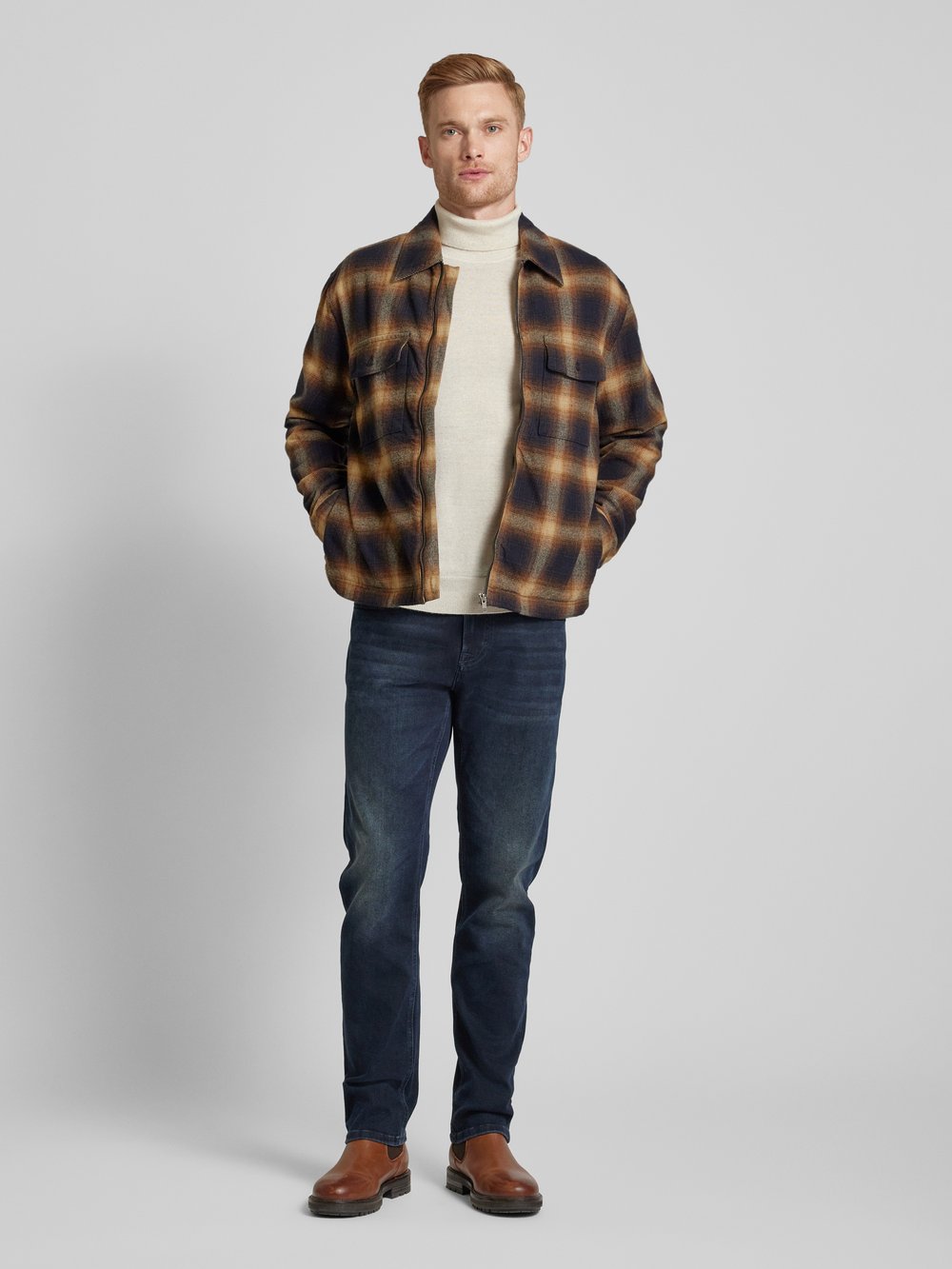 

Куртка-рубашка прямого кроя с застежкой-молнией, модель «Hacket» JOOP! Jeans, бежевый