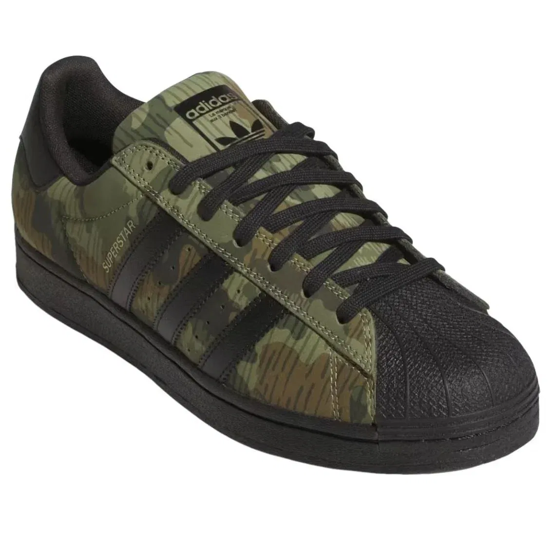 Кроссовки Adidas Superstar ADV 'Camo Black' KI5141, зеленый — фото 4