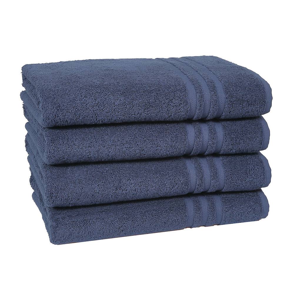 

Linum Home Textiles Набор банных полотенец из турецкого хлопка из 4 предметов, цвет Twilight Blue