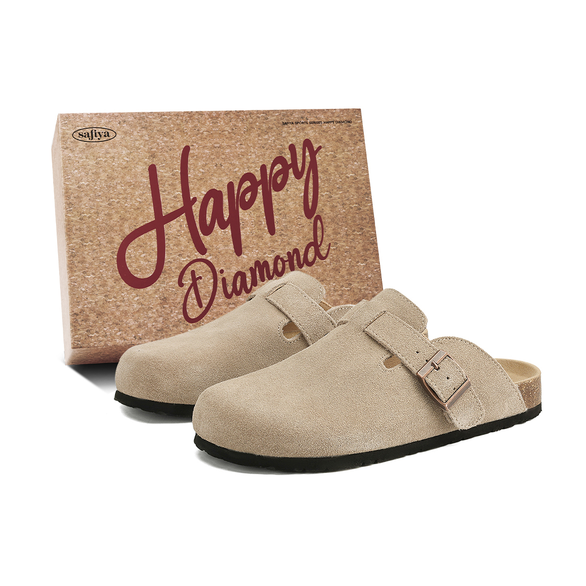 

SAFIYA Унисекс тапочки с закрытым носком молочно-камелевый, цвет Milk Camel