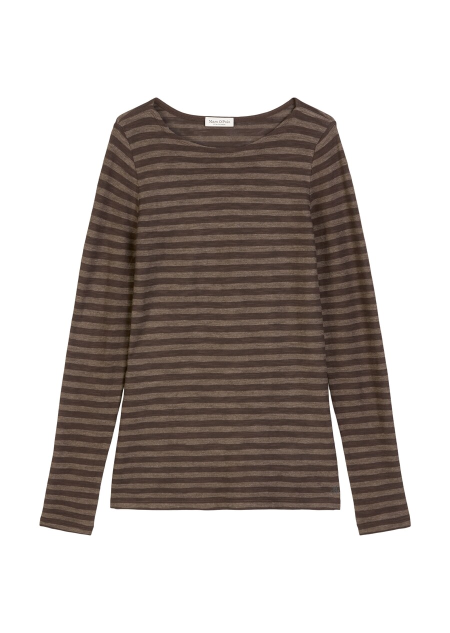 

Лонгслив Marc OPolo, Light brown/Dark brown