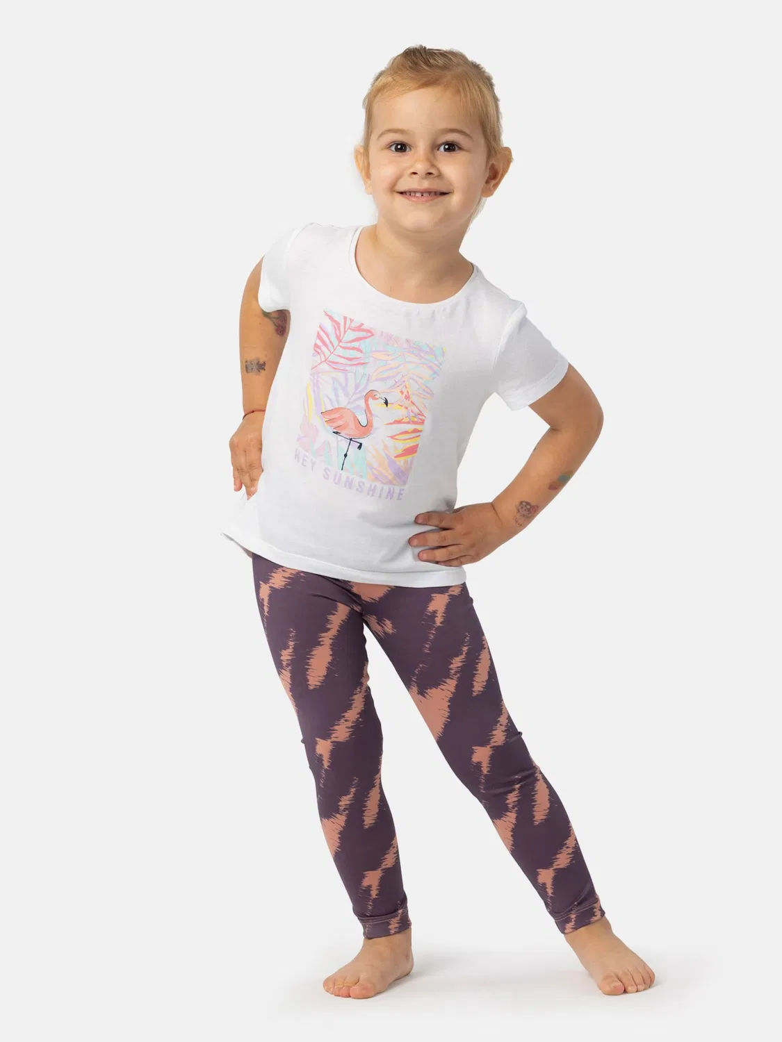 Узкие леггинсы 'Leafletic Girls Longer Length Legging' Leafletic, Mixed Colors — фото 4