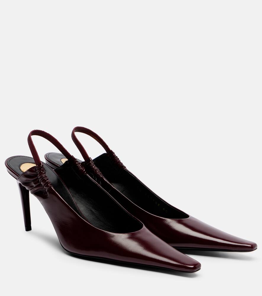 Туфли-лодочки Anne-Marie на ремешке Saint Laurent, Vintage Bordeaux