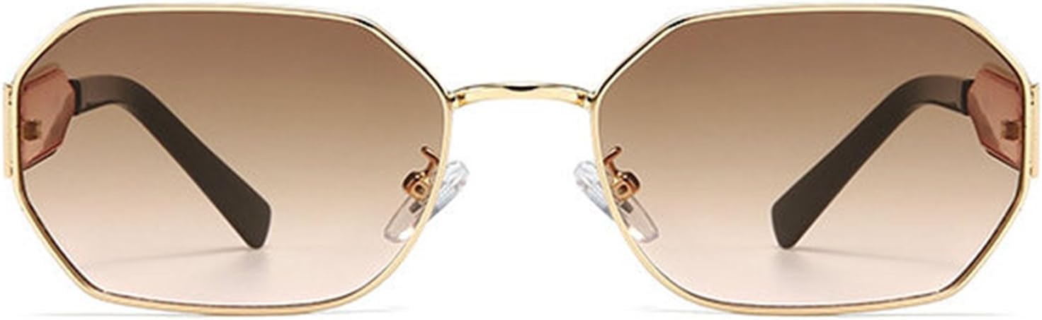 

Солнцезащитные очки Willochra Retro Square для женщин и мужчин, винтажные дизайнерские солнцезащитные очки в металлической оправе, очки для вождения, защита от ультрафиолета UV400, C4