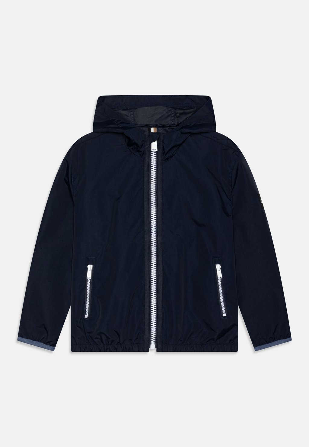 

Легкая куртка HOODED WINDBREAKER BOSS Kidswear, цвет navy