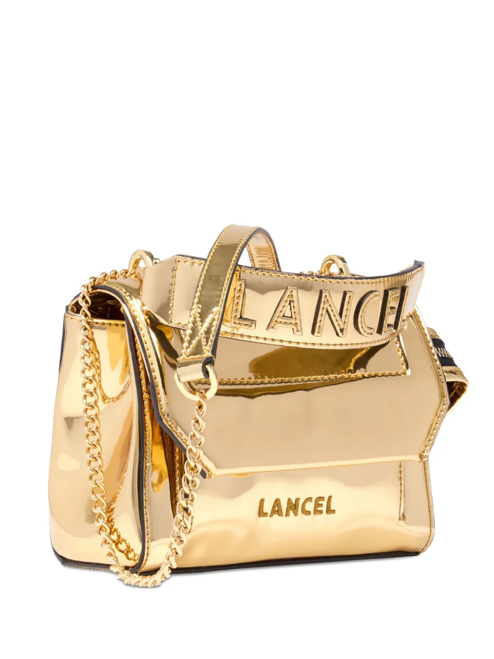 

Сумка через плечо Ninon с эффектом металлик Lancel, золотистый
