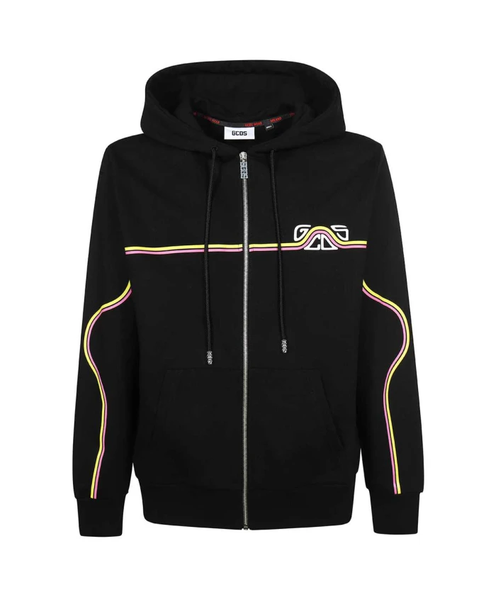 

Хлопковая толстовка с логотипом Gcds, черный