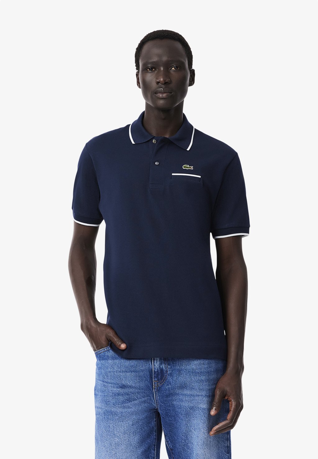 

Поло Lacoste, синий