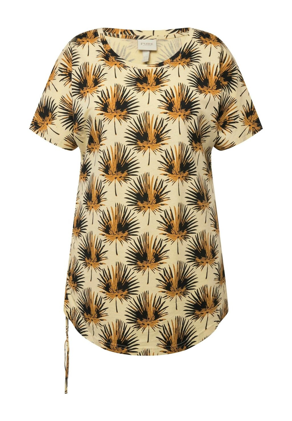 

Футболка с принтом PALM TREE GATHERED Ulla Popken, черный