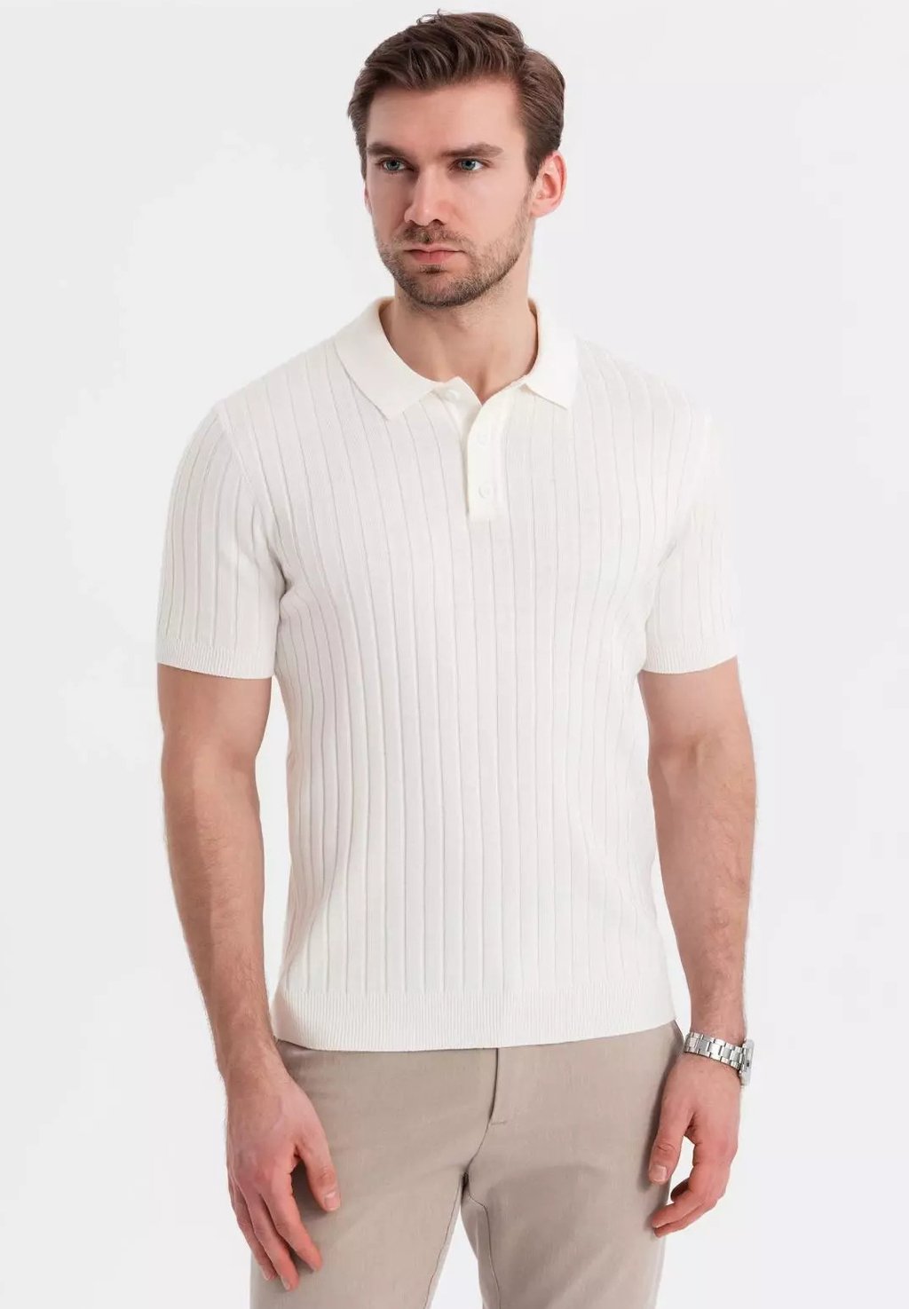 

Поло SLIM FIT POSS Ombre, слоновая кость