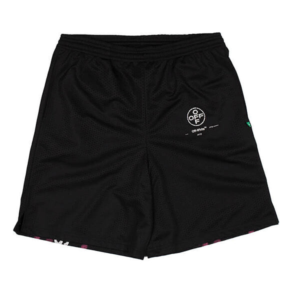 

Шорты c/o virgil abloh men's black diag stencil mesh shorts Off-White, черный