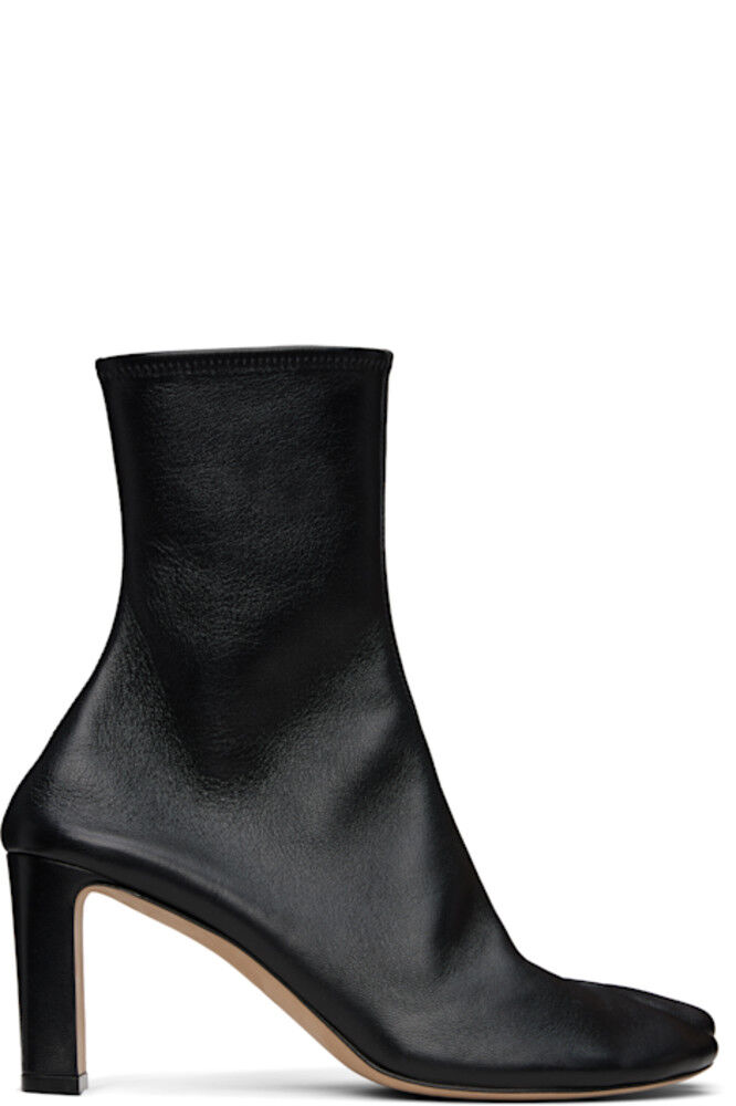 Эксклюзивные черные эластичные ботинки Tabi от SSENSE CHRISTEN