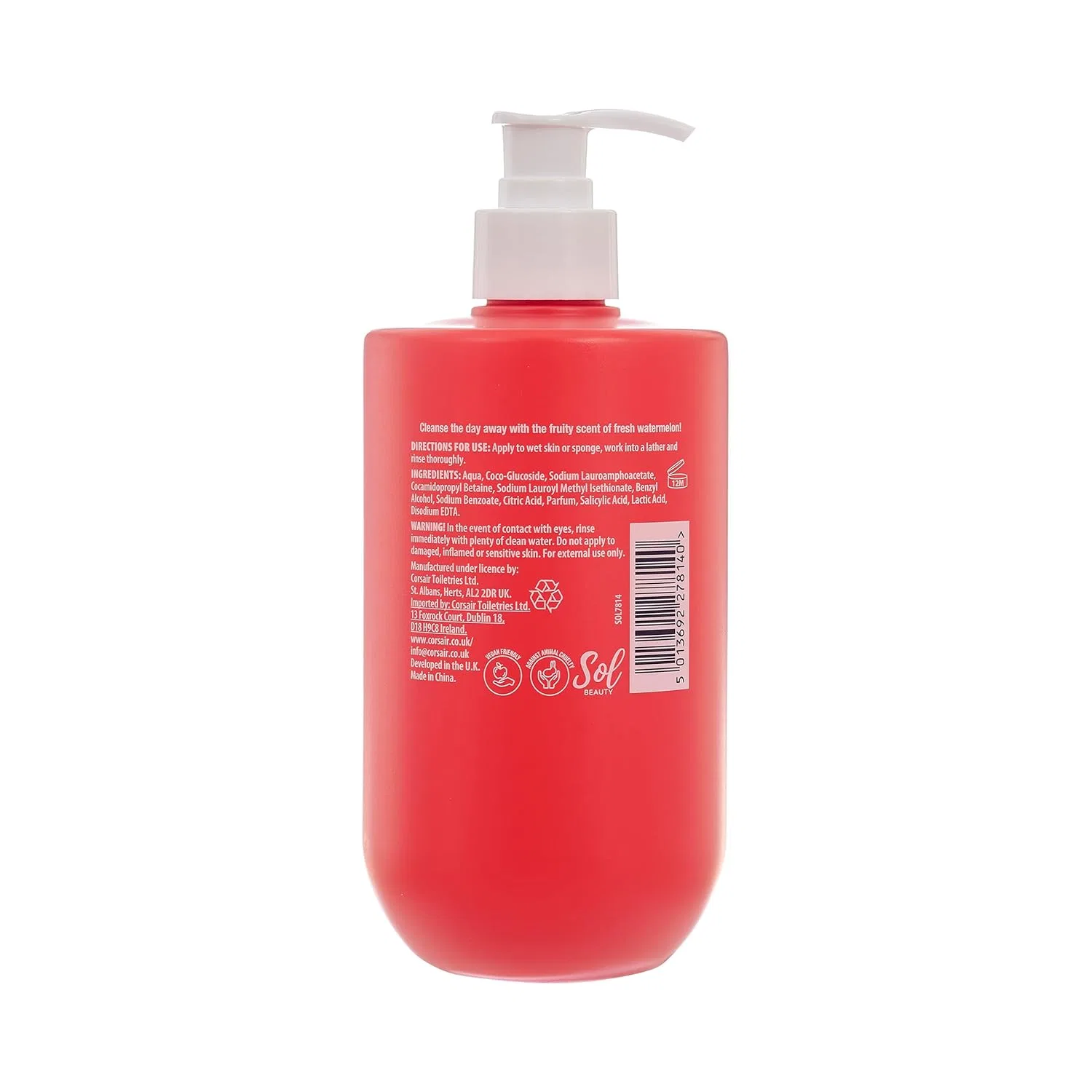 Крем-гель для душа Sol Beauty с ароматом арбуза, 500 мл Sol Beauty — фото 2