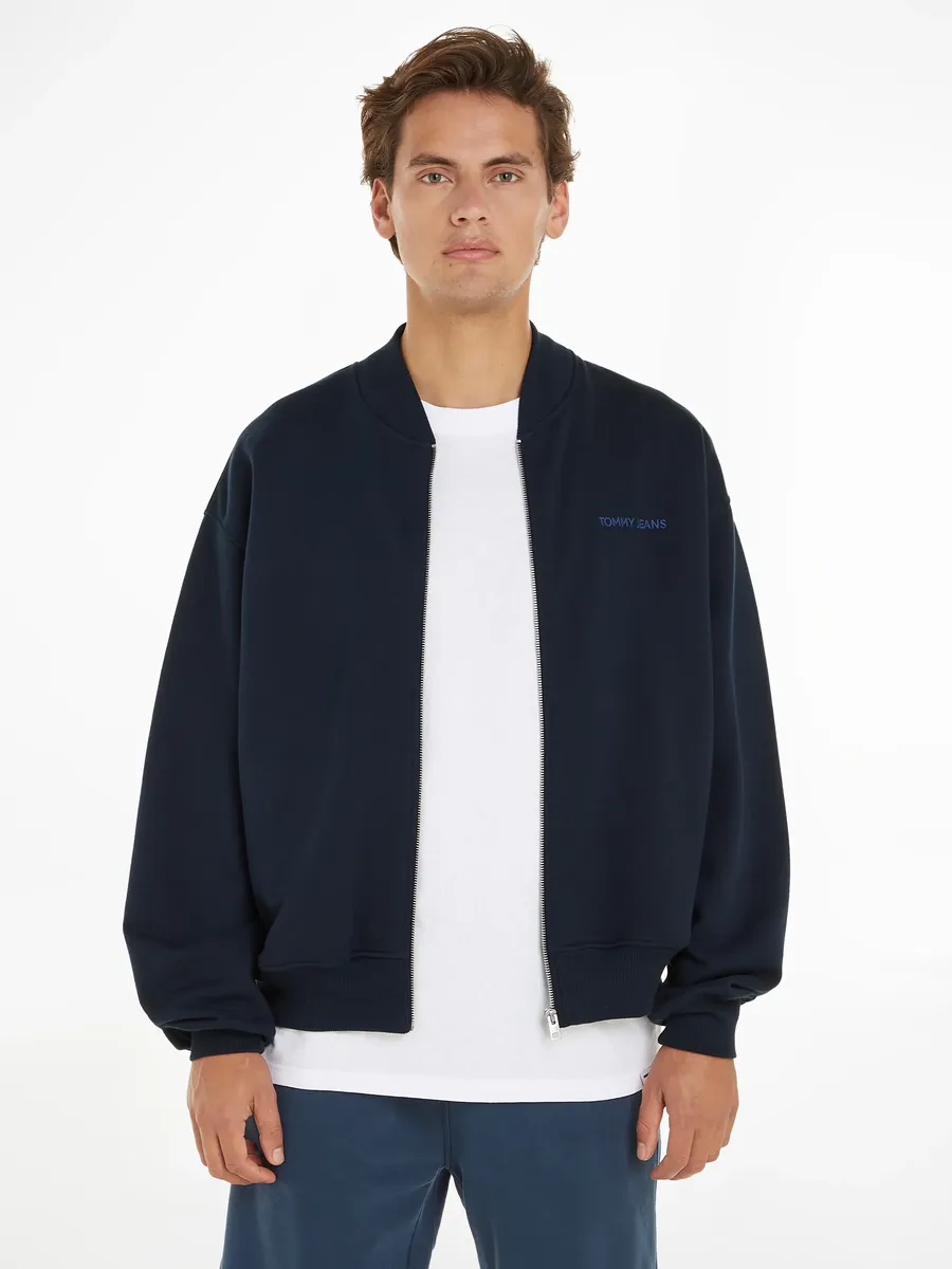 

Свитер Tommy Jeans "TJM BOXY N CLSCS BOMBER EXT", на молнии, синий