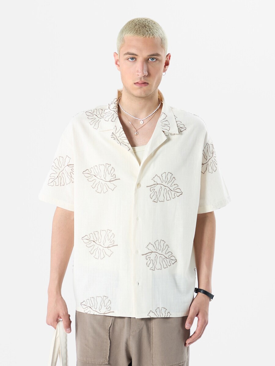 

Повседневная рубашка VAMOS CLO Comfort fit Button Up Shirt Yucca, белый