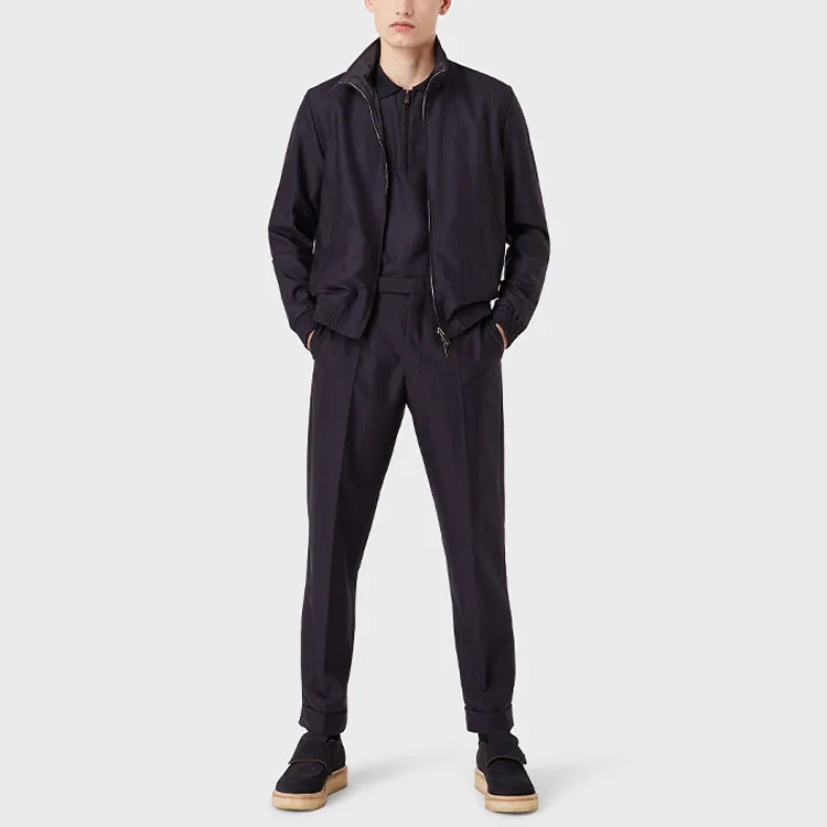 EMPORIO ARMANI Куртка мужская Black Lapel Moderate Others — фото 4