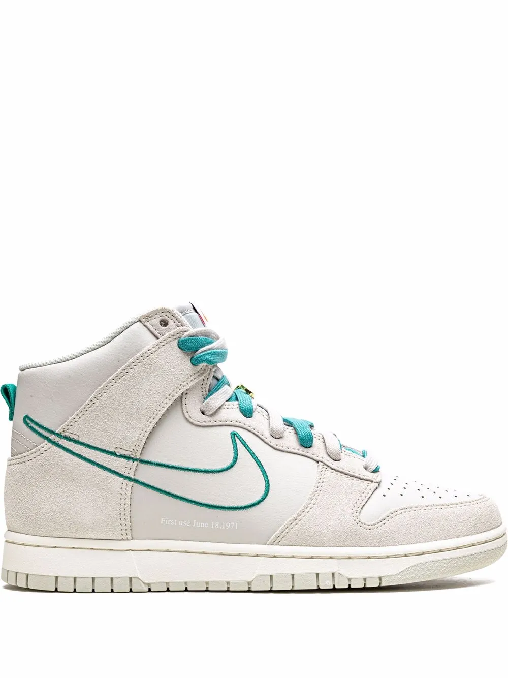 

Кроссовки Dunk High SE First Use - Green Noise Nike, нейтральный