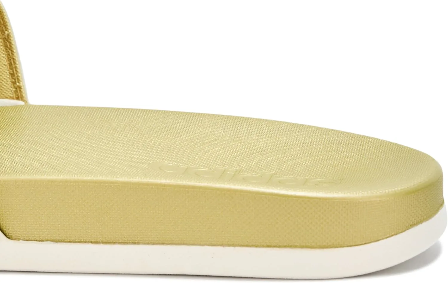 Сандалии Adidas Unisex для взрослых Adilette Comfort, белый/металлик — фото 2