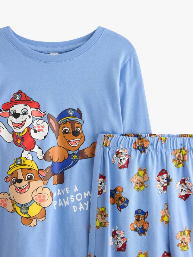Детский хлопковый комплект пижамы Paw Patrol с длинными рукавами Lindex, Light Blue — фото 3
