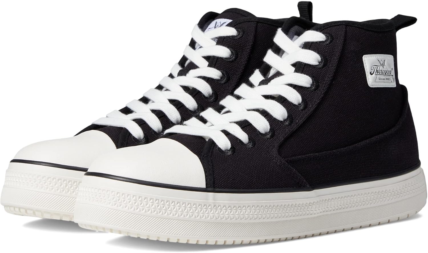 

Рабочие ботинки средней высоты Thorogood для мужчин с композитным защитным носком и нескользящей подошвой получили награду Warehouse Won, черный