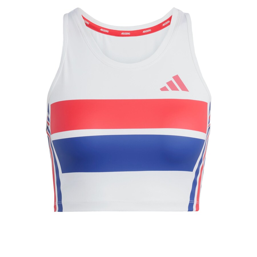 

Спортивный топ ADIDAS PERFORMANCE Adizero Retro, белый