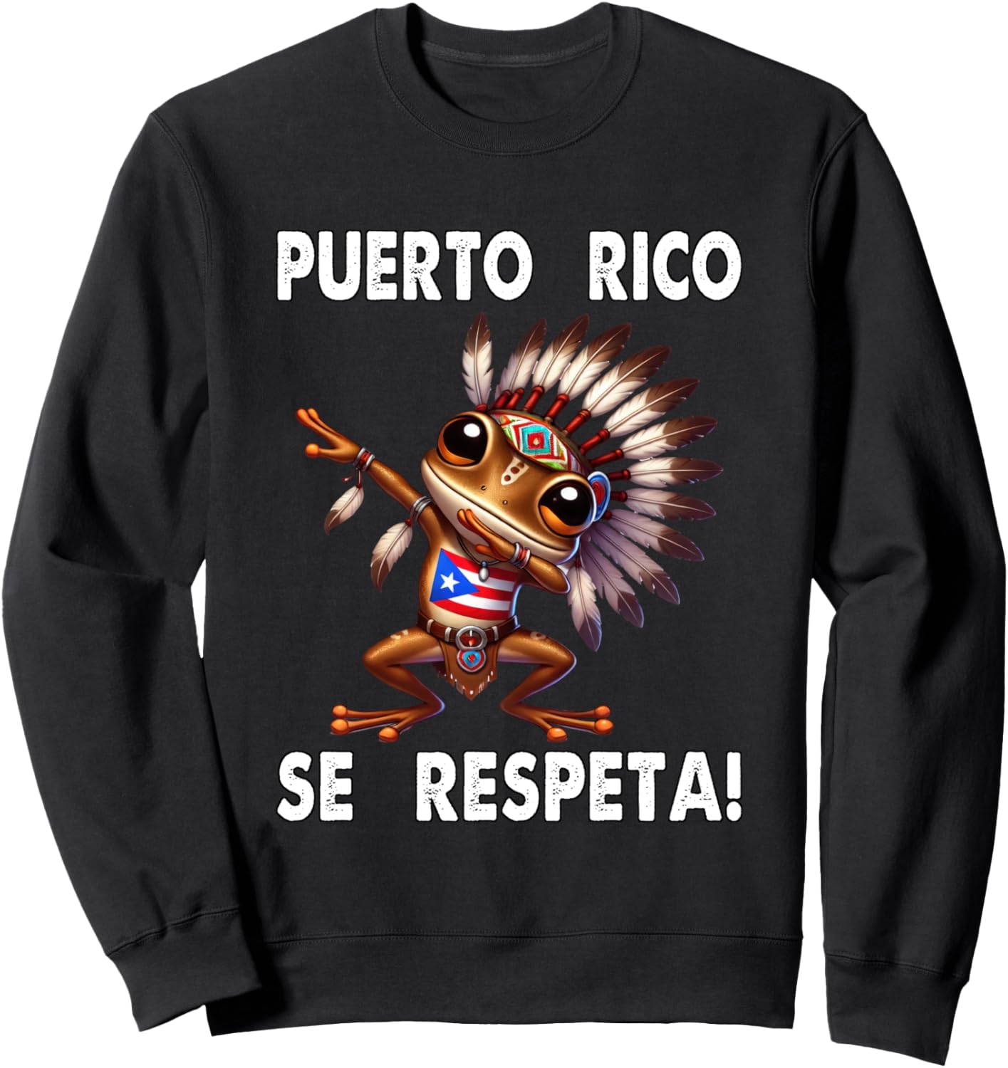 

Толстовка с флагом Puerto Rico Se Respeta Coqui Dove PR Boricua Puerto Rico Se Respeta Collection, More Here, черный