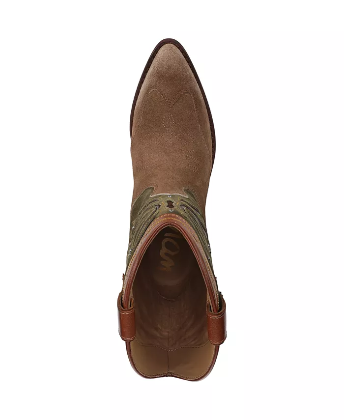 Женские западные ботинки Rylin Slip On Sam Edelman, коричневый — фото 4