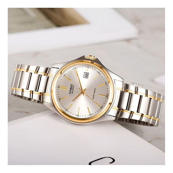 

Часы CASIO Waterproof Stainless Steel Strap Quartz Gold Analog, желтый