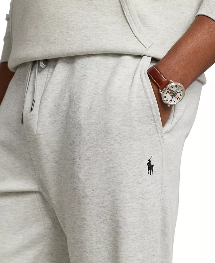 Мужские утепленные спортивные брюки Big & Tall Double-Knit Jogger Pants Polo Ralph Lauren, серый — фото 3