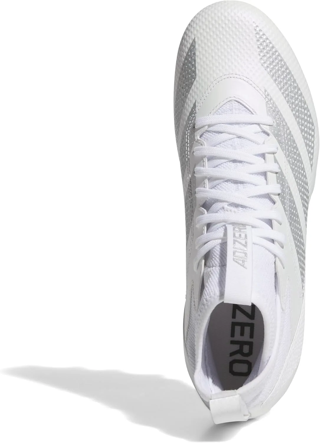 Футбольные бутсы Adidas Adizero Impact для взрослых, унисекс, белый/металлик — фото 3
