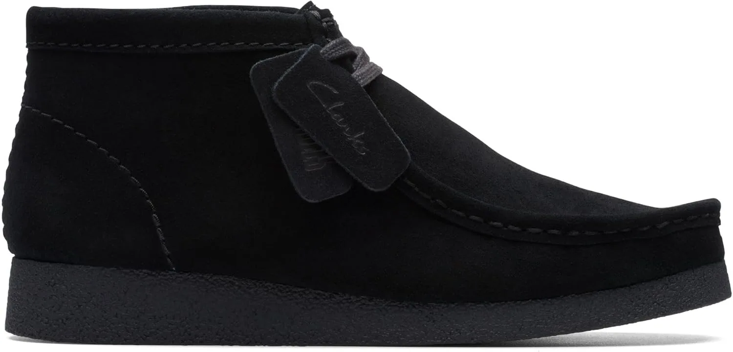 Мужские ботинки Clarks Wallabee Evo, ботинки Oxford, черный/черный — фото 3