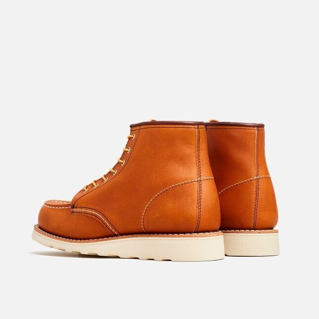 Red Wing Heritage Classic 3375 женские кожаные ботинки с круглым носком на шнуровке, высотой до щиколотки, коричневые Red Wing Shoes — фото 3