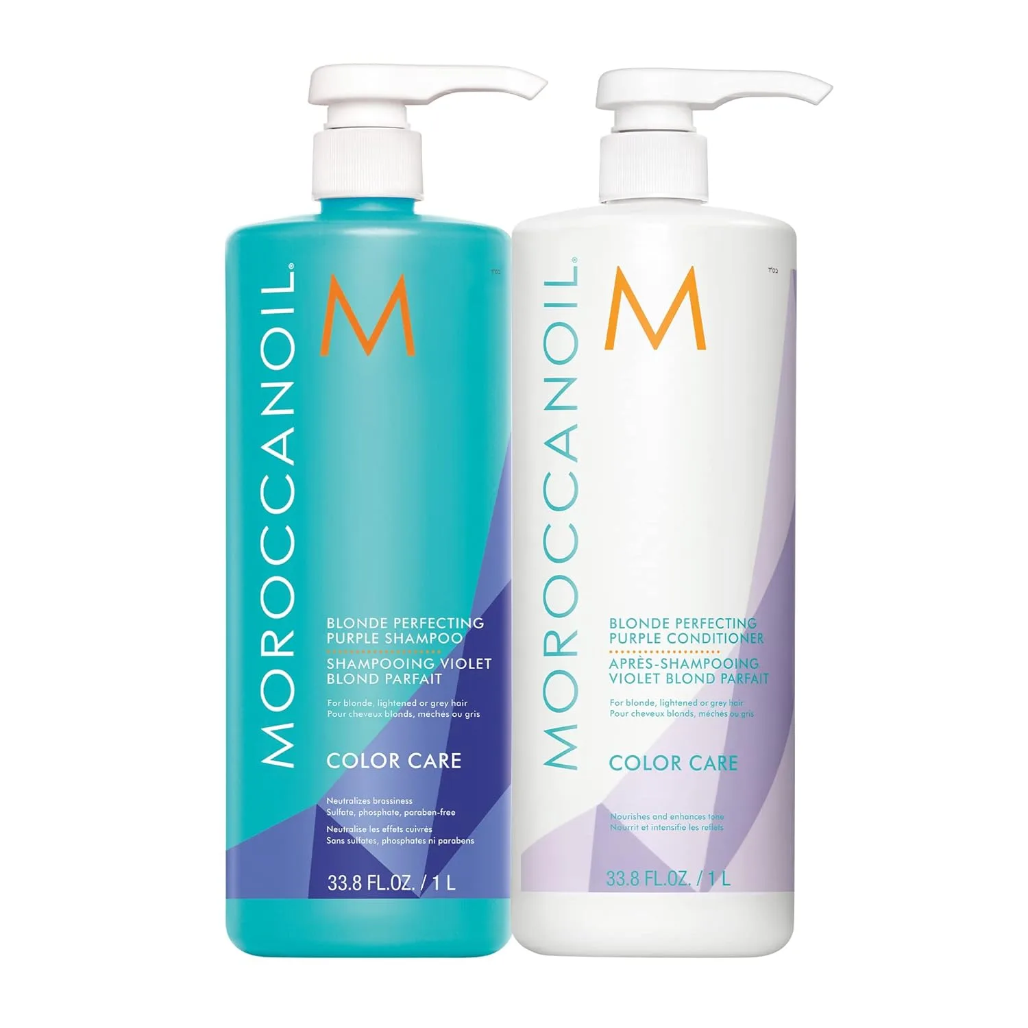 Набор шампуня и кондиционера Moroccanoil Blonde Perfecting Purple 1000 мл