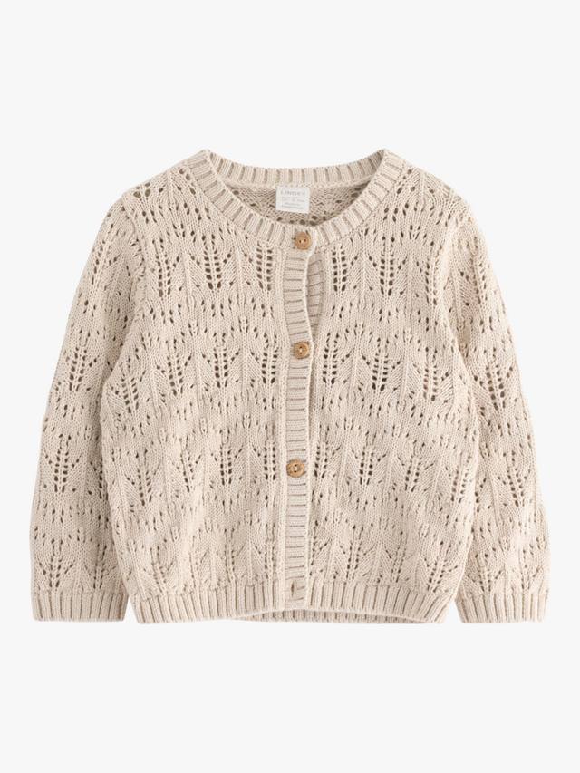 

Детский текстурированный кардиган из органического хлопка Lindex, цвет Light Grey